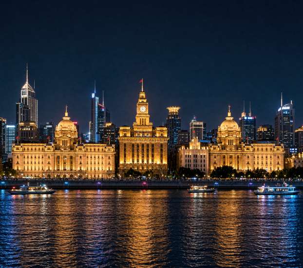 Shanghai Bund at night
